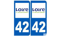 immatriculation 42 (Loire) - Sticker/autocollant