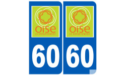 numéro immatriculation 60 (Oise) - Sticker/autocollant