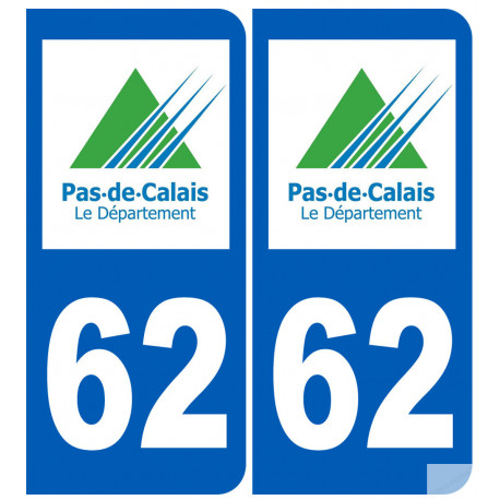 immatriculation 62 (Pas-de-Calais) - Sticker/autocollant