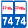 numero immatriculation 74 (Haute-Savoie)