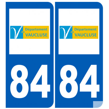 numero immatriculation 84 (Vaucluse)