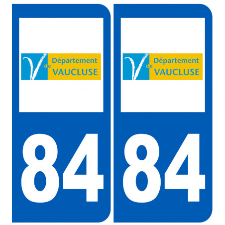 numero immatriculation 84 (Vaucluse)