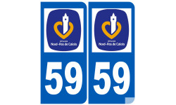 immatriculation 59 (région) - Sticker/autocollant