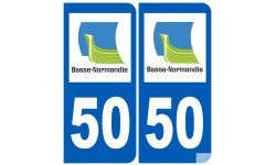 immatriculation 50 (région) - Sticker/autocollant