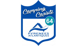 Campingcariste Pyrénées Atlantique 64 - 10x7.5cm - Sticker/autocollant