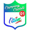 Campingcariste l'Ain 01 - 10x7.5cm - Sticker/autocollant