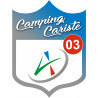 Campingcariste l'Allier 03 - 15x11.2cm - Sticker/autocollant