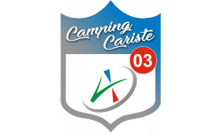 Camping car l'Allier 03 - 10x7.5cm - Sticker/autocollant