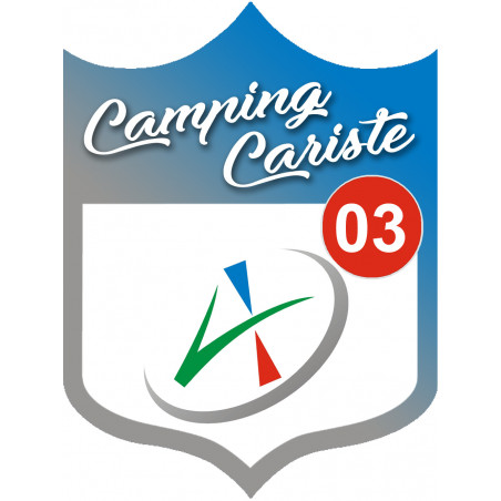 Camping car l'Allier 03 - 10x7.5cm - Sticker/autocollant