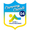 Camping car Alpes de Haute-Provence 04 - 15x11.2cm - Sticker/autocollant