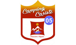 Campingcariste Hautes-Alpes 05 - 20x15cm - Sticker/autocollant