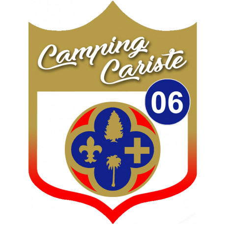 Campingcariste Hautes-Maritimes 06 - 20x15cm - Sticker/autocollant