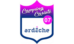 Campingcariste Ardèche 07 - 20x15cm - Sticker/autocollant