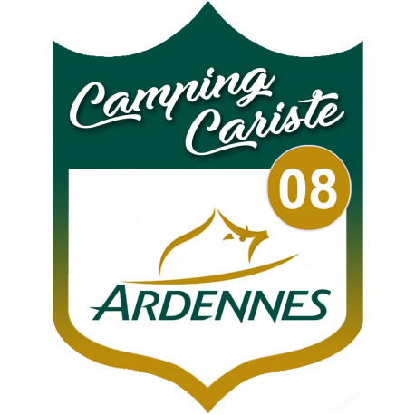 Campingcariste Ardennes 08 - 20x15cm - Sticker/autocollant