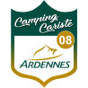 Camping car Ardennes 08 - 20x15cm - Sticker/autocollant