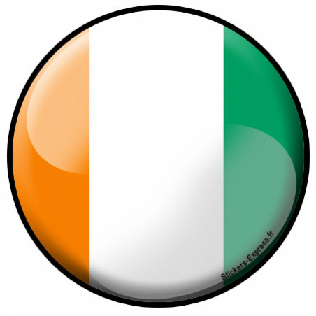 Autocollants : drapeau Ivoirien