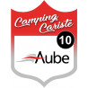 Camping car Aube 10 - 15x11.2cm - Sticker/autocollant