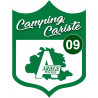 Camping car Ariège 09 - 10x7.5cm - Sticker/autocollant