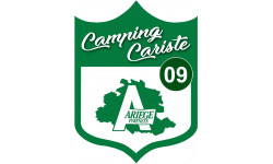 Campingcariste Ariège 09 - 15x11.2cm - Sticker/autocollant