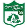 Campingcariste Ariège 09 - 15x11.2cm - Sticker/autocollant