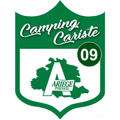 Campingcariste Ariège 09 - 20x15cm - Sticker/autocollant