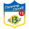 Camping car Rhône 13 - 20x15cm - Sticker/autocollant