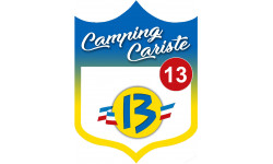 Campingcariste Rhône 13 - 10x7.5cm - Sticker/autocollant