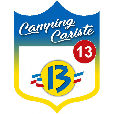 Campingcariste Rhône 13 - 10x7.5cm - Sticker/autocollant