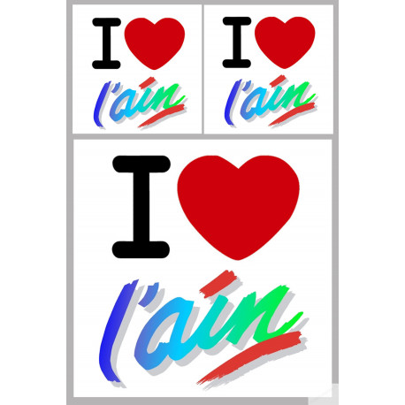 Ain (01) - 1fois 10cm - 2fois 5cm - Sticker/autocollant