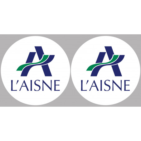 L'Aisne 02 - 2x10cm - Sticker/autocollant