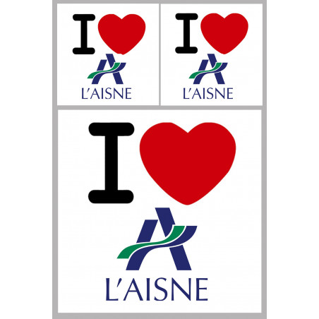 Aisne (02) - 1fois 10cm - 2fois 5cm - Sticker/autocollant