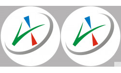 Allier 03 - 2fois 10cm - Sticker/autocollant