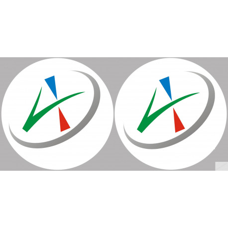 Allier 03 - 2fois 10cm - Sticker/autocollant