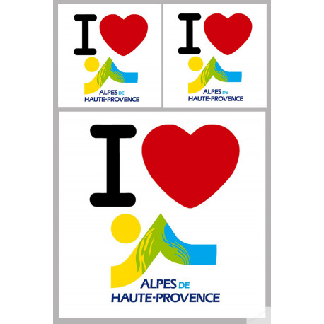 Alpes de Haute-Provence (04) - 1fois 10cm - 2fois 5cm - Sticker/autocollant