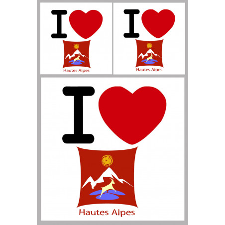 Hautes Alpes (05) - 1fois 10cm - 2fois 5cm - Sticker/autocollant
