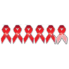 Autocollants :  soutien contre le sida 3