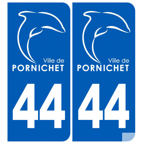 immatriculation 44 Pornichet - Sticker/autocollant