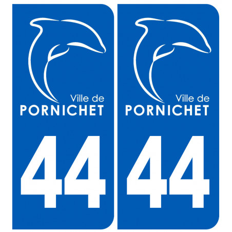 immatriculation 44 Pornichet - Sticker/autocollant