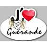 j'aime Guérande - Sticker/autocollant