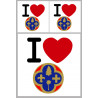 Alpes Maritimes (06) - 1fois 10cm - 2fois 5cm - Sticker/autocollant
