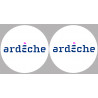 l'Ardèche 07  - 2x10cm - Sticker/autocollant