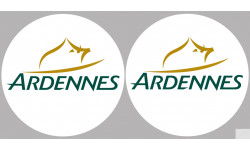 Département Ardennes 08  - 2 autocollants logo - Sticker/autocollant