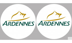 Ardennes  - 2fois 10cm - Sticker/autocollant