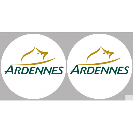 Département Ardennes 08  - 2 autocollants logo - Sticker/autocollant