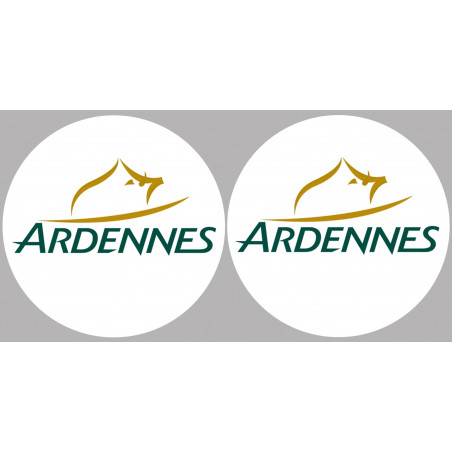 Ardennes  - 2fois 10cm - Sticker/autocollant