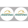 Ardennes  - 2fois 10cm - Sticker/autocollant