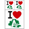 Ariège (09) - 1fois 10cm - 2fois 5cm - Sticker/autocollant
