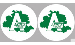 Ariège 09  - 2 logos de 10cm - Sticker/autocollant