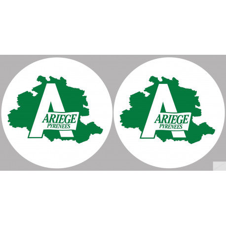 Ariège 09  - 2 logos de 10cm - Sticker/autocollant