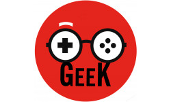 Geek manette de jeu - 10cm - Sticker/autocollant